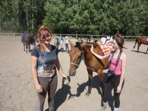 Magda i Patrycja z Blumenem z plamienia Komanczów 