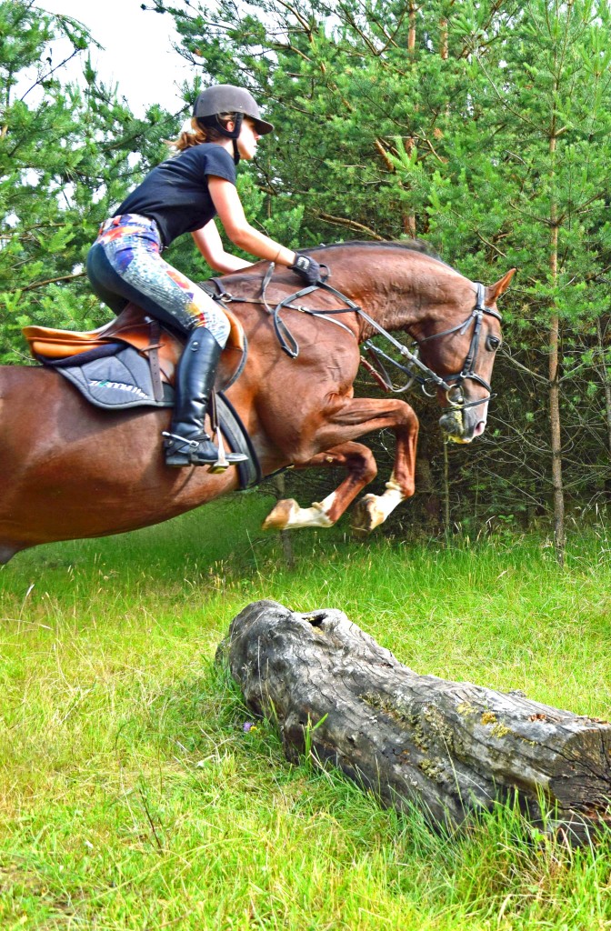 Paulina Jakubiec na achałtekińskim ogierze Dartgyn. II turnus.